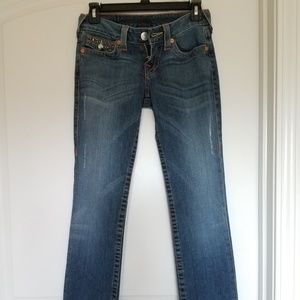 True Religion Embelished Jeans Straight 25